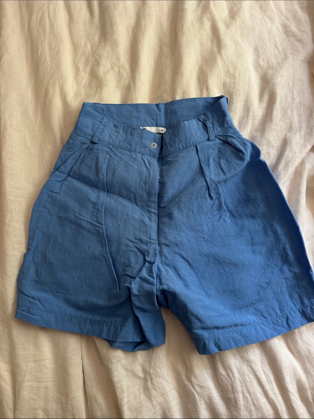 High-Waist Blue Women's Shorts - worn once